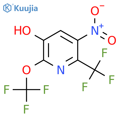 3-Hydroxy-5-nitro-2-(trifluoromethoxy)-6-(trifluoromethyl)pyridine structure