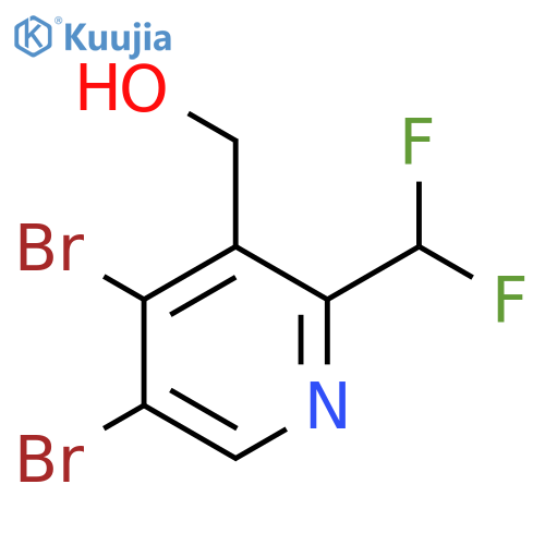 4,5-Dibromo-2-(difluoromethyl)pyridine-3-methanol structure