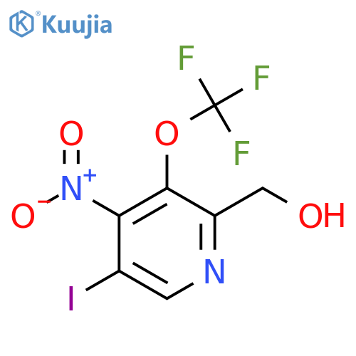 5-Iodo-4-nitro-3-(trifluoromethoxy)pyridine-2-methanol structure