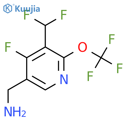 5-(Aminomethyl)-3-(difluoromethyl)-4-fluoro-2-(trifluoromethoxy)pyridine structure