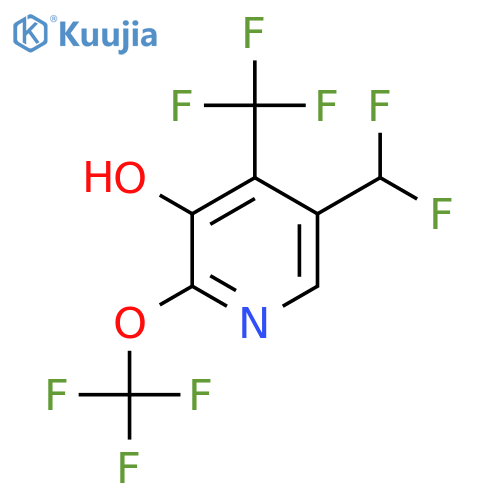 5-(Difluoromethyl)-3-hydroxy-2-(trifluoromethoxy)-4-(trifluoromethyl)pyridine structure