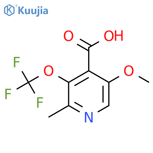 5-Methoxy-2-methyl-3-(trifluoromethoxy)pyridine-4-carboxylic acid structure
