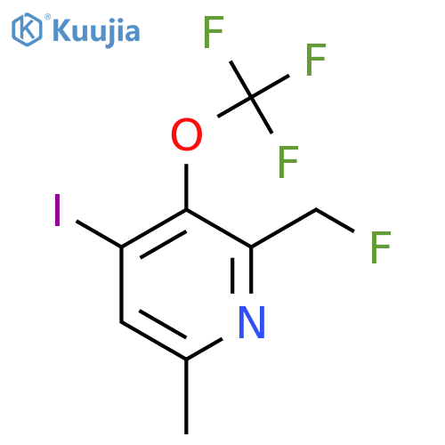 2-(Fluoromethyl)-4-iodo-6-methyl-3-(trifluoromethoxy)pyridine structure