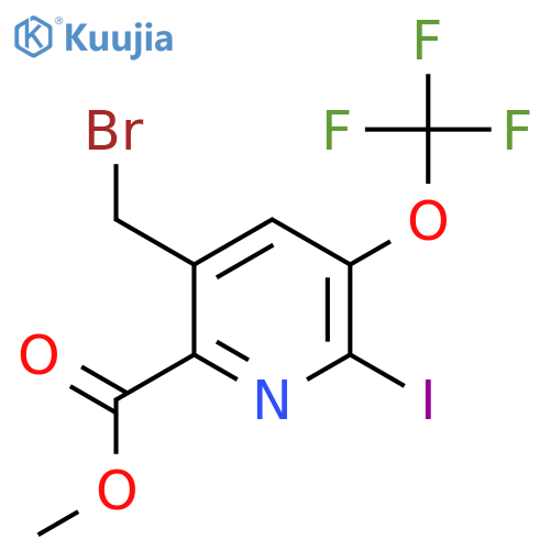 Methyl 5-(bromomethyl)-2-iodo-3-(trifluoromethoxy)pyridine-6-carboxylate structure