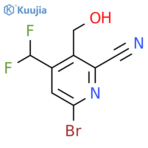 6-Bromo-2-cyano-4-(difluoromethyl)pyridine-3-methanol structure