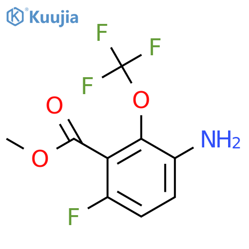 Methyl 3-amino-6-fluoro-2-(trifluoromethoxy)benzoate structure
