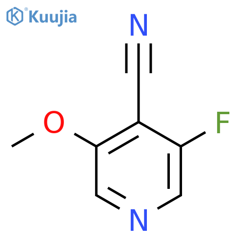 3-Fluoro-5-methoxyisonicotinonitrile structure