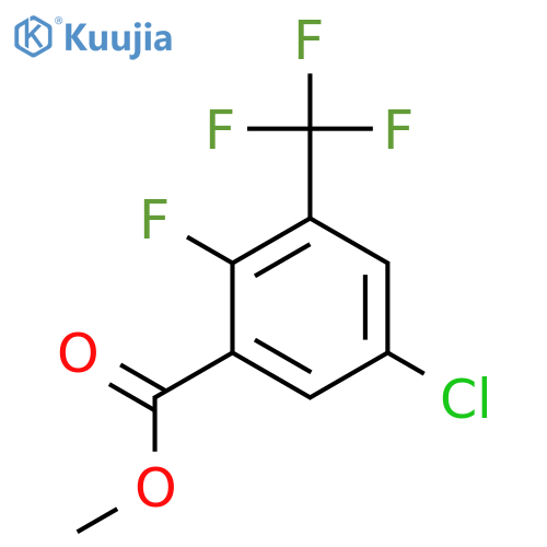 Methyl 5-chloro-2-fluoro-3-(trifluoromethyl)benzoate structure