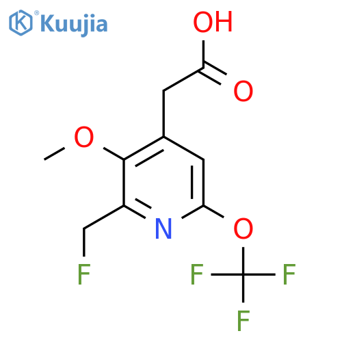 2-(Fluoromethyl)-3-methoxy-6-(trifluoromethoxy)pyridine-4-acetic acid structure