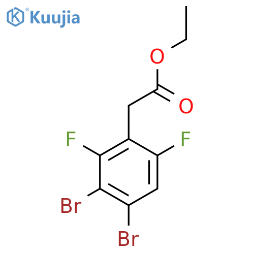 Ethyl 3,4-dibromo-2,6-difluorophenylacetate structure