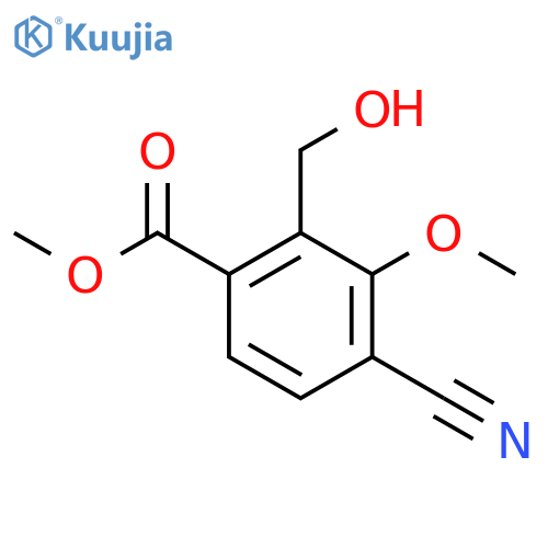 Methyl 4-cyano-2-hydroxymethyl-3-methoxybenzoate structure