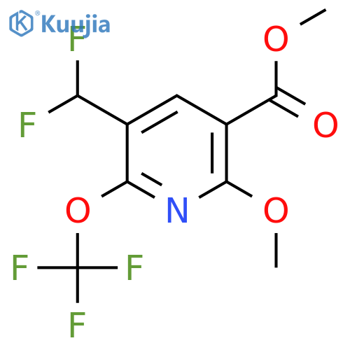 Methyl 3-(difluoromethyl)-6-methoxy-2-(trifluoromethoxy)pyridine-5-carboxylate structure