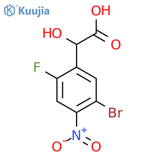 5-Bromo-2-fluoro-4-nitromandelic acid structure