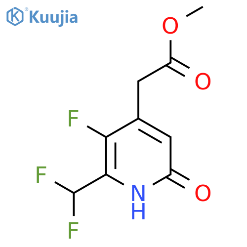 Methyl 2-(difluoromethyl)-3-fluoro-6-hydroxypyridine-4-acetate structure