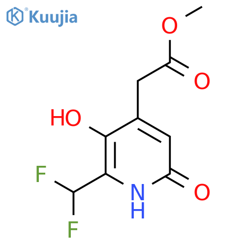 Methyl 2-(difluoromethyl)-3,6-dihydroxypyridine-4-acetate structure