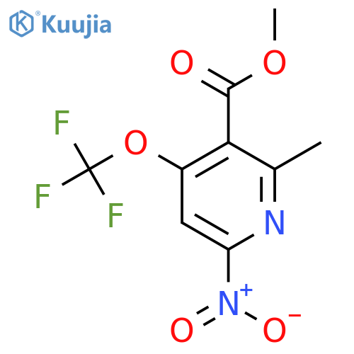Methyl 2-methyl-6-nitro-4-(trifluoromethoxy)pyridine-3-carboxylate structure