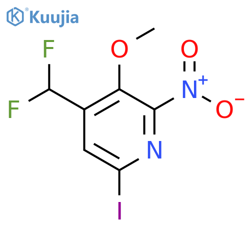 4-(Difluoromethyl)-6-iodo-3-methoxy-2-nitropyridine structure