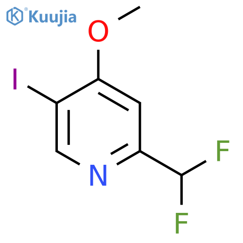 2-(Difluoromethyl)-5-iodo-4-methoxypyridine structure