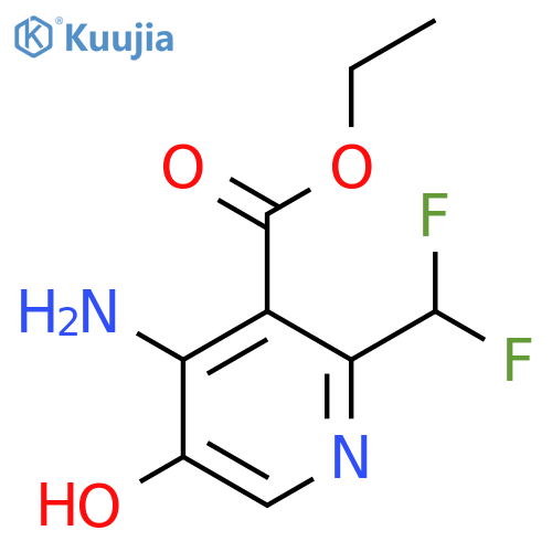 Ethyl 4-amino-2-(difluoromethyl)-5-hydroxypyridine-3-carboxylate structure