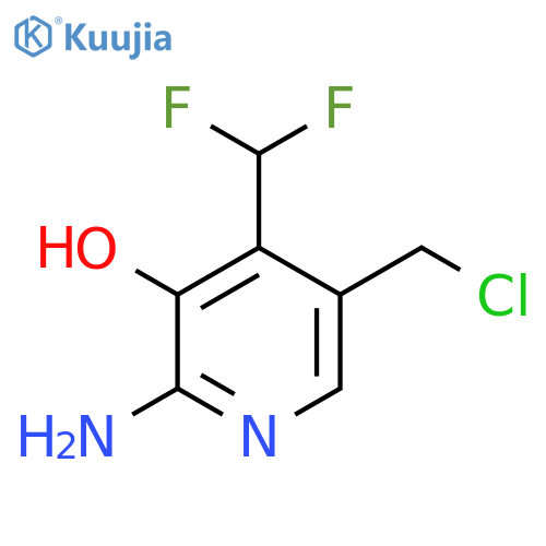 2-Amino-5-(chloromethyl)-4-(difluoromethyl)-3-hydroxypyridine structure
