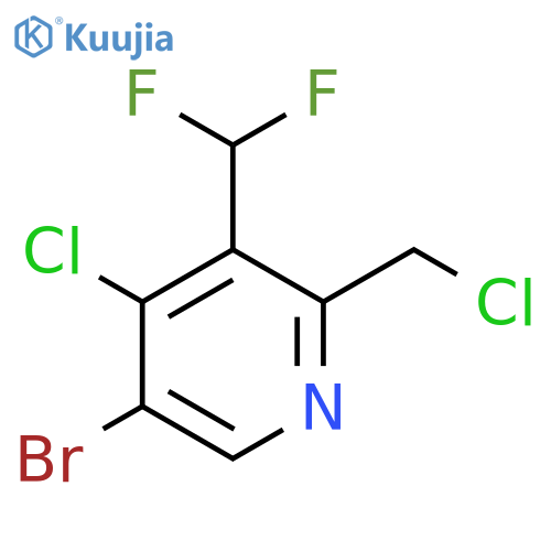 5-Bromo-4-chloro-2-(chloromethyl)-3-(difluoromethyl)pyridine structure