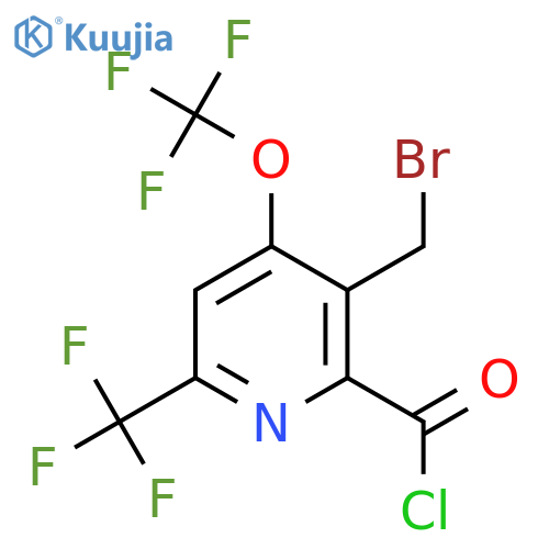 3-(Bromomethyl)-4-(trifluoromethoxy)-6-(trifluoromethyl)pyridine-2-carbonyl chloride structure