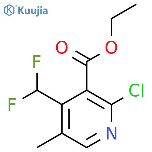 Ethyl 2-chloro-4-(difluoromethyl)-5-methylpyridine-3-carboxylate structure