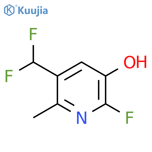 5-(Difluoromethyl)-2-fluoro-3-hydroxy-6-methylpyridine structure