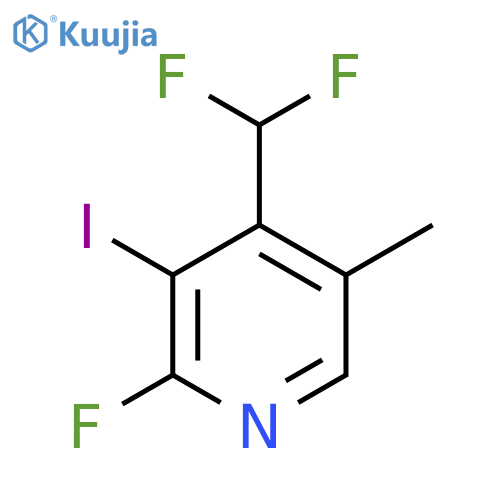 4-(Difluoromethyl)-2-fluoro-3-iodo-5-methylpyridine structure