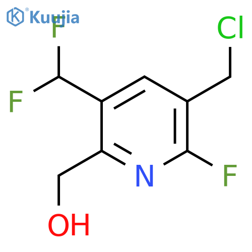 3-(Chloromethyl)-5-(difluoromethyl)-2-fluoropyridine-6-methanol structure