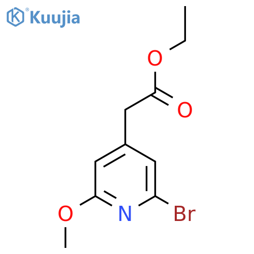 Ethyl 2-bromo-6-methoxypyridine-4-acetate structure