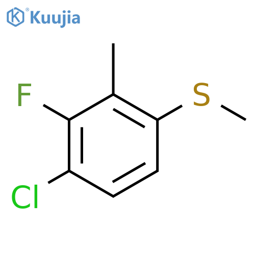 (4-Chloro-3-fluoro-2-methylphenyl)(methyl)sulfane structure