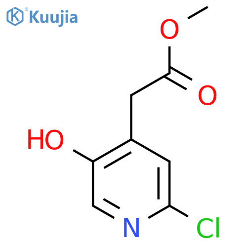Methyl 2-chloro-5-hydroxypyridine-4-acetate structure