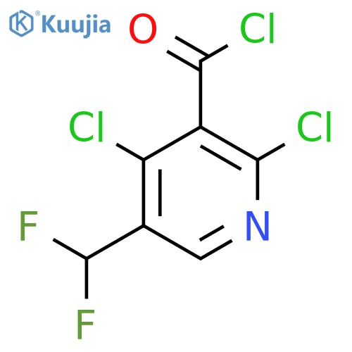 2,4-Dichloro-5-(difluoromethyl)pyridine-3-carbonyl chloride structure