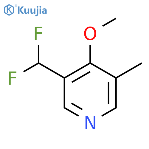3-(Difluoromethyl)-4-methoxy-5-methylpyridine structure
