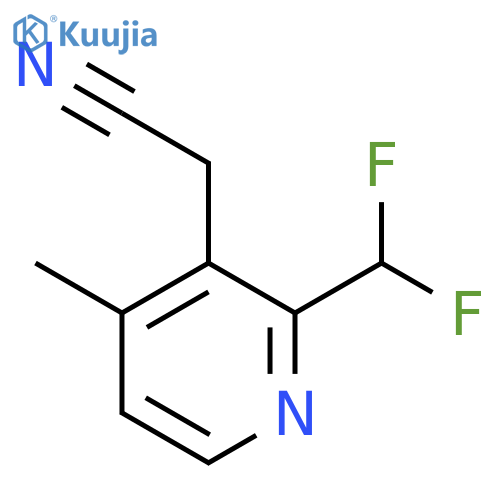 2-(Difluoromethyl)-4-methylpyridine-3-acetonitrile structure