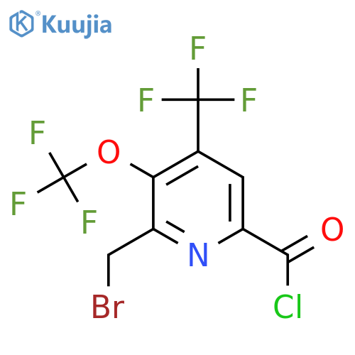 2-(Bromomethyl)-3-(trifluoromethoxy)-4-(trifluoromethyl)pyridine-6-carbonyl chloride structure