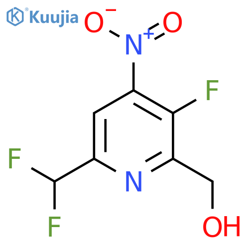 6-(Difluoromethyl)-3-fluoro-4-nitropyridine-2-methanol structure