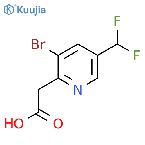 3-Bromo-5-(difluoromethyl)pyridine-2-acetic acid structure