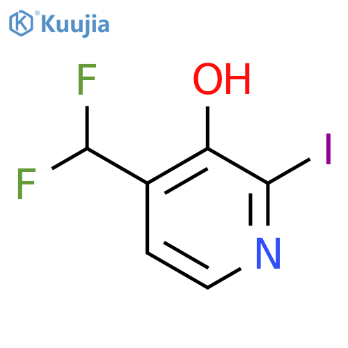 4-(Difluoromethyl)-2-iodo-3-hydroxypyridine structure