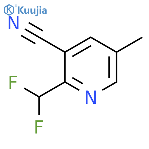 3-Cyano-2-(difluoromethyl)-5-methylpyridine structure