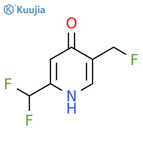 2-(Difluoromethyl)-5-(fluoromethyl)-4-hydroxypyridine structure