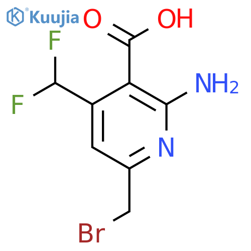 2-Amino-6-(bromomethyl)-4-(difluoromethyl)pyridine-3-carboxylic acid structure