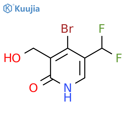 4-Bromo-5-(difluoromethyl)-2-hydroxypyridine-3-methanol structure