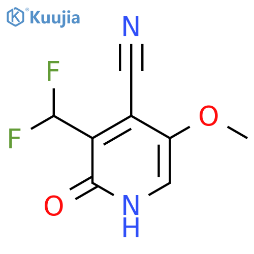 4-Cyano-3-(difluoromethyl)-2-hydroxy-5-methoxypyridine structure