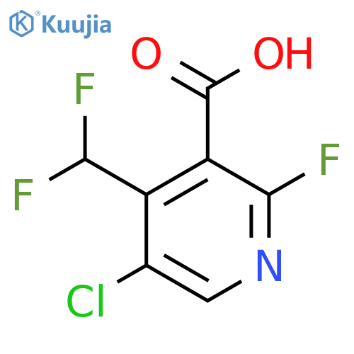 5-Chloro-4-(difluoromethyl)-2-fluoropyridine-3-carboxylic acid structure