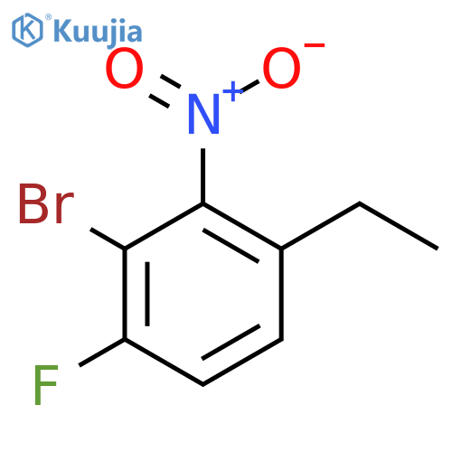 1-Bromo-3-ethyl-6-fluoro-2-nitrobenzene structure