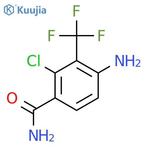 4-Amino-2-chloro-3-(trifluoromethyl)benzamide structure