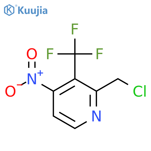 2-Chloromethyl-4-nitro-3-(trifluoromethyl)pyridine structure