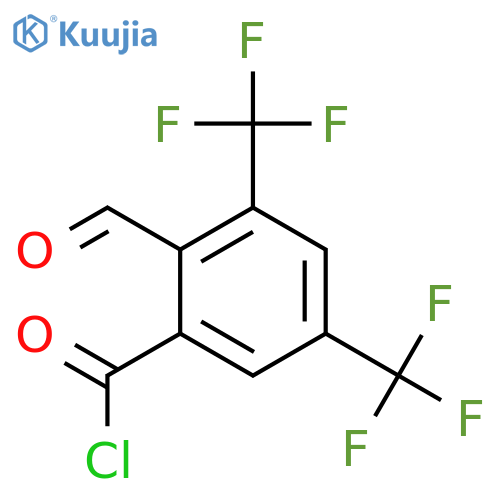 3,5-Bis(trifluoromethyl)-2-formylbenzoyl chloride structure